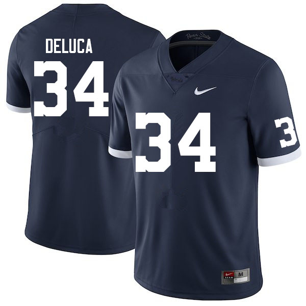 Men #34 Dominic DeLuca Penn State Nittany Lions College Football Jerseys Sale-Retro